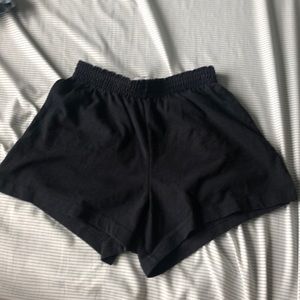 black soffe shorts